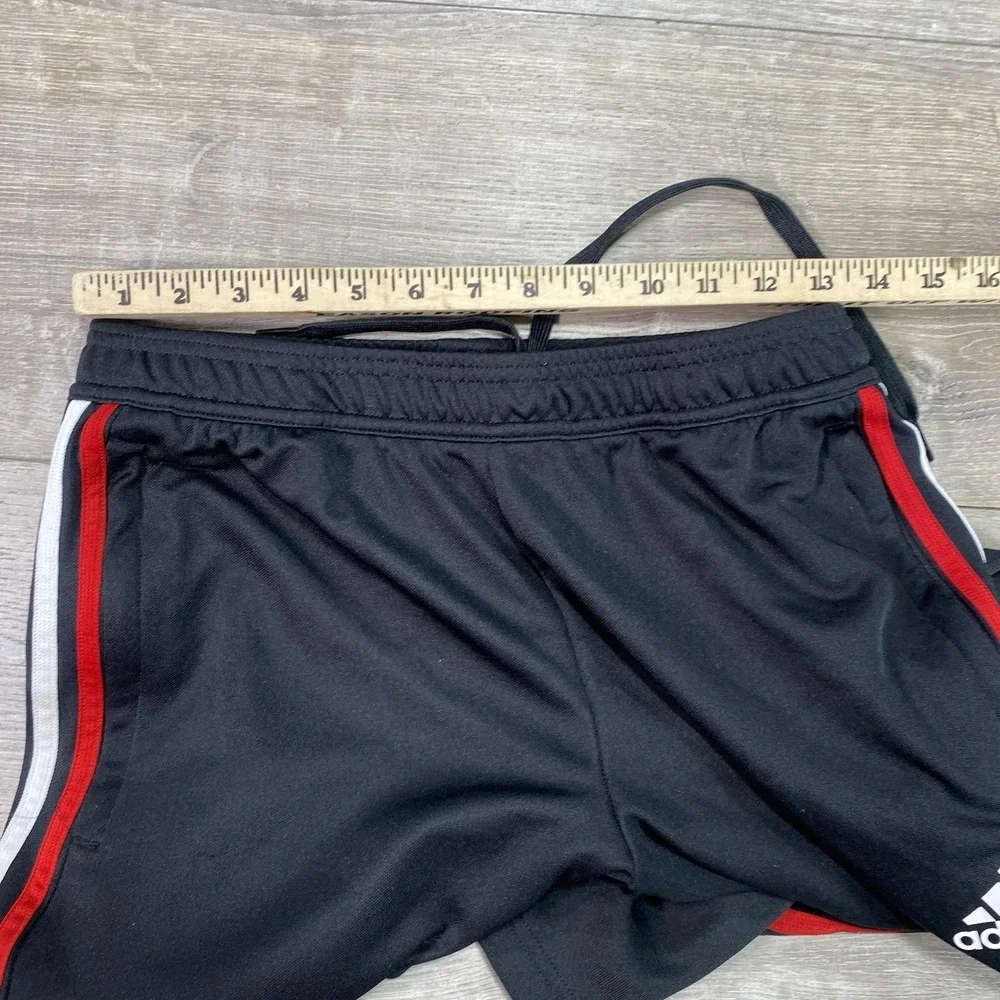 Adidas Track‎ Pants Mens Large Black AEROREADY Zip Ankle Striped Soccer Athletic